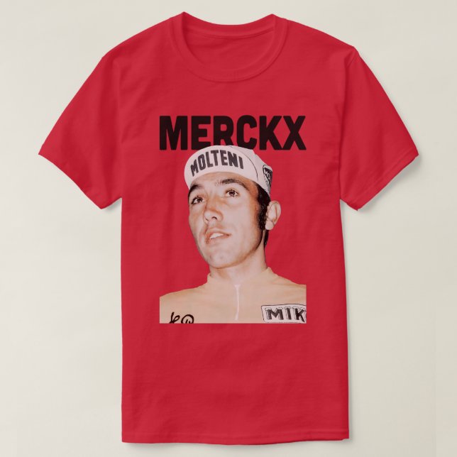 Eddy Merckx Retro Aesthetic T-Shirt (Design Front)