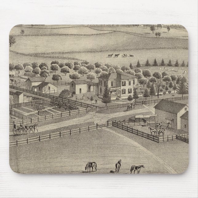 Eddy stock farm & residence, Benton Tp Mouse Pad (Front)