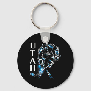 Eddy's Canyon Hockey Uni-adult Utah Hockey  Key Ring