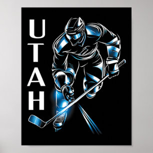 Eddy's Canyon Hockey Uni-adult Utah Hockey  Poster