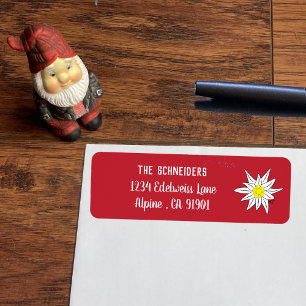 Edelweiss   Alpine Flower Return Address Labels
