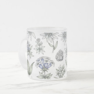 Edelweiss and Gentian Flower Mug