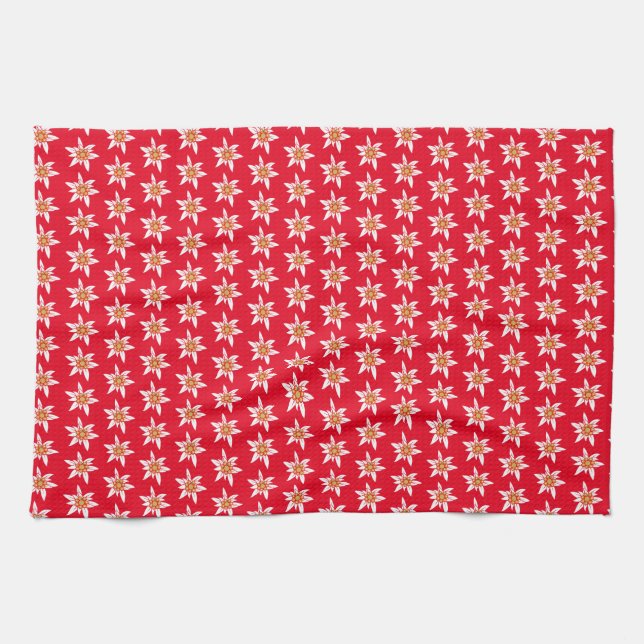 Edelweiss Pattern  Tea Towel (Horizontal)