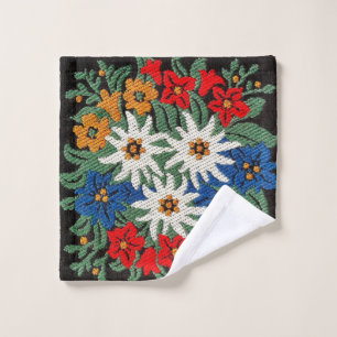 Edelweiss Swiss Alpine Flower Bath Towel Set