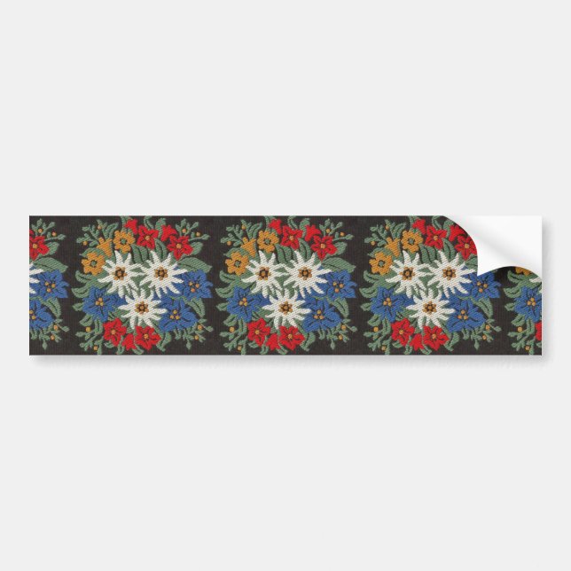 Edelweiss Swiss Alpine Flower Bumper Sticker (Front)
