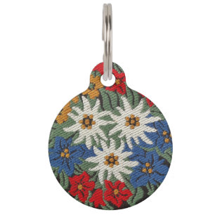 Edelweiss Swiss Alpine Flower Pet Tag