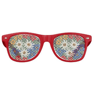 Edelweiss Swiss Alpine Flower Retro Sunglasses