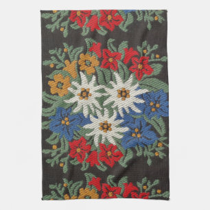 Edelweiss Swiss Alpine Flower Tea Towel