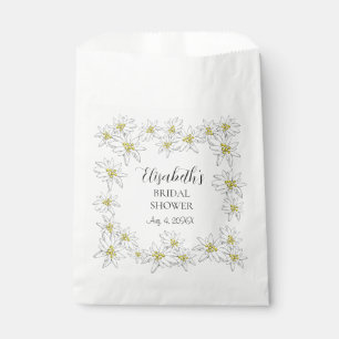 Edelweiss Wildflower Cottagecore Bridal Shower Favour Bags