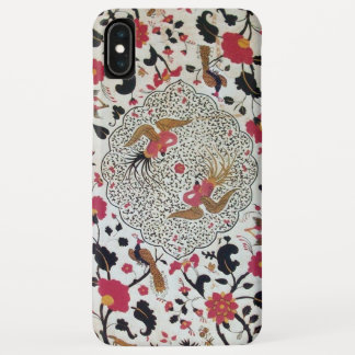 EDEN / ELEGANT RED BLACK WHITE FLOWERS AND BIRDS iPhone XS MAX CASE