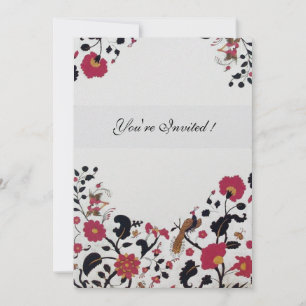 EDEN , Red ,Black and White Ice Metallic Invitation