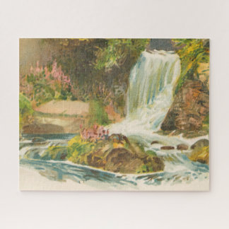 Eden Vale Waterfall, Wexford Ireland Jigsaw Puzzle