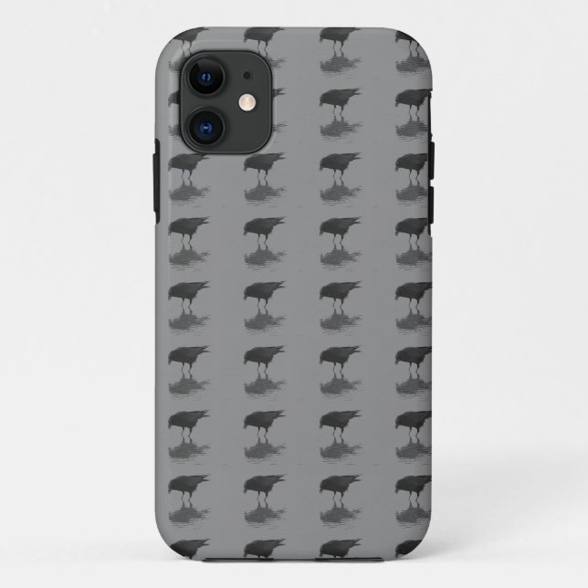 Edgar Allan Crow Repeat Phone Case (Back)
