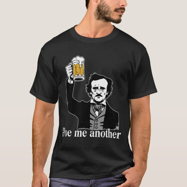 Edgar Allan E Me Another Raven Nevermore Gothic Gi T-Shirt (Front)