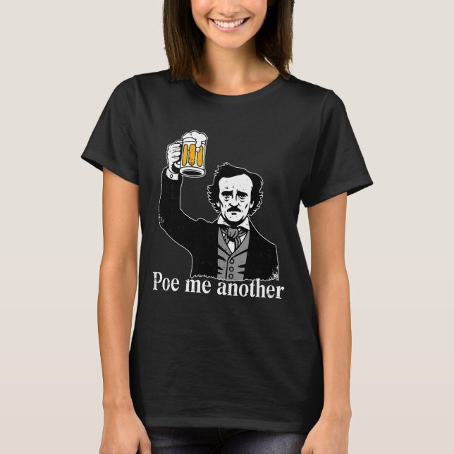 Edgar Allan E Me Another Raven Nevermore Gothic Gi T-Shirt (Front)