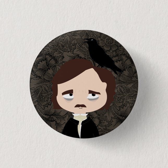 Edgar Allan Poe 3 Cm Round Badge (Front)