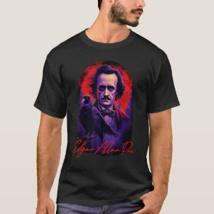 Edgar Allan Poe American Literature Raven Gothic P T-Shirt