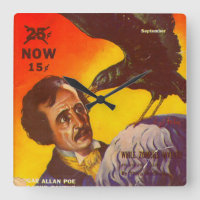Edgar Allan Poe and Raven Pulp Magazine Cover