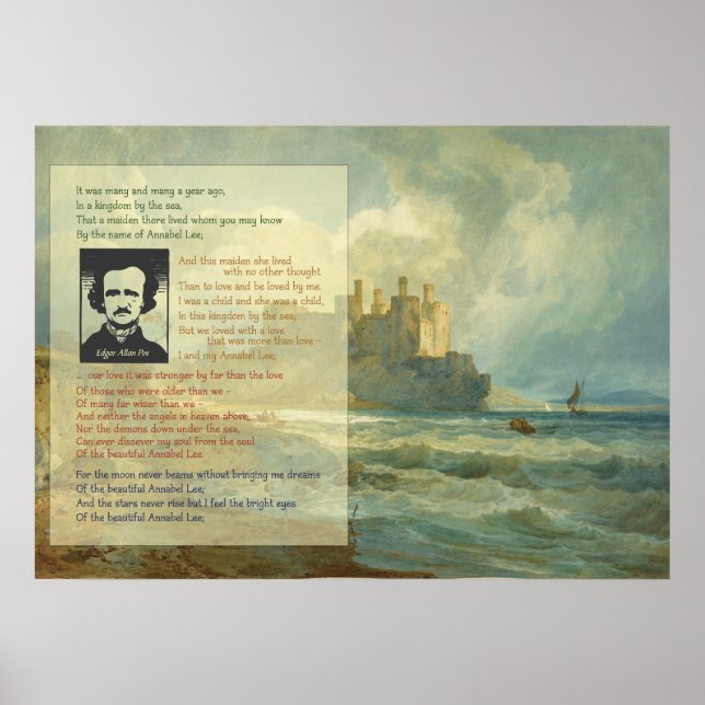 Edgar Allan Poe Annabel Lee Poster (Front)