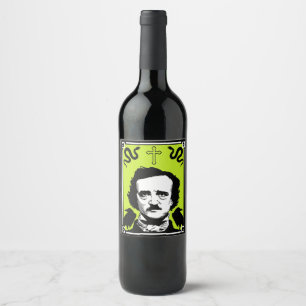 Edgar Allan Poe Anniversary January 19 Wine Label