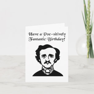 Edgar Allan Poe Birthday  Card