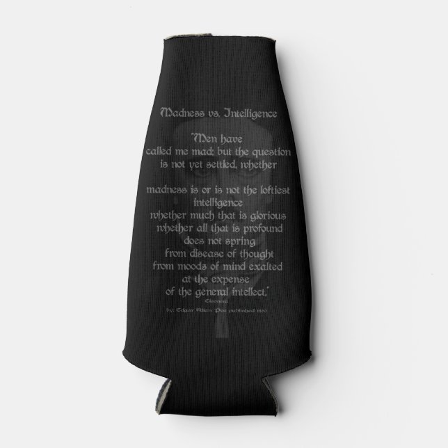 Edgar Allan Poe Bottle Cooler (Front)