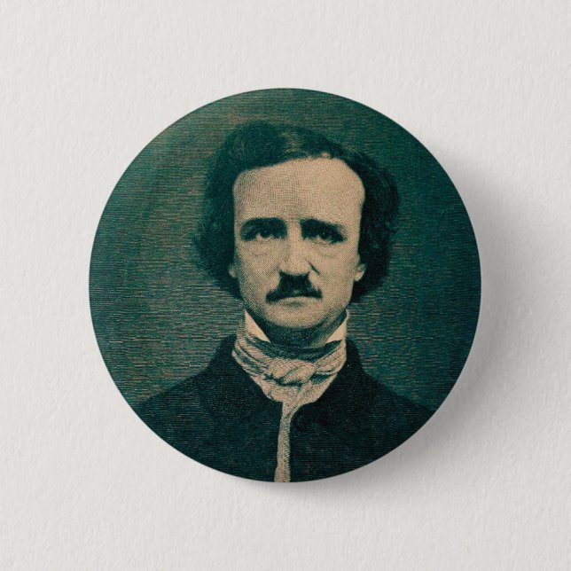 Edgar Allan Poe Button (Front)