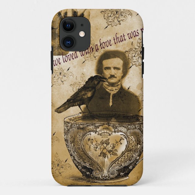 Edgar Allan Poe Case-Mate iPhone Case (Back)