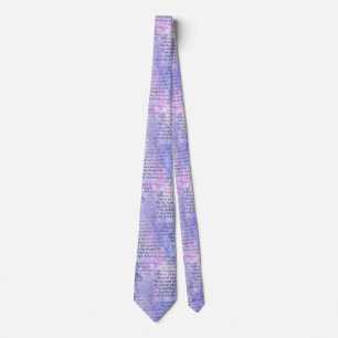 Edgar Allan Poe Dreamland Poem Mauve Purple Tie