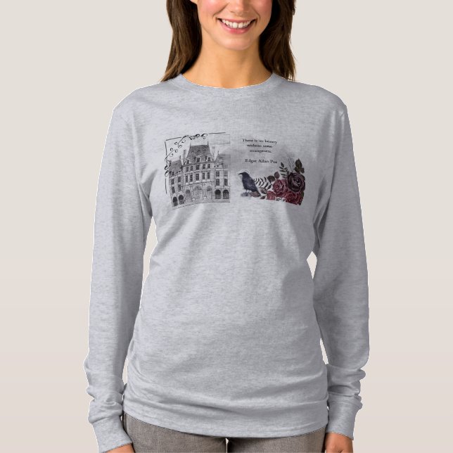 Edgar Allan Poe Long Sleeved Tee (Front)