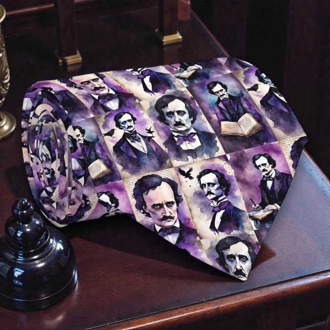Edgar Allan Poe Necktie Tie (Creator Uploaded)
