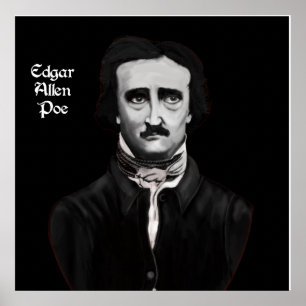 Edgar Allan Poe On Canvas Poster