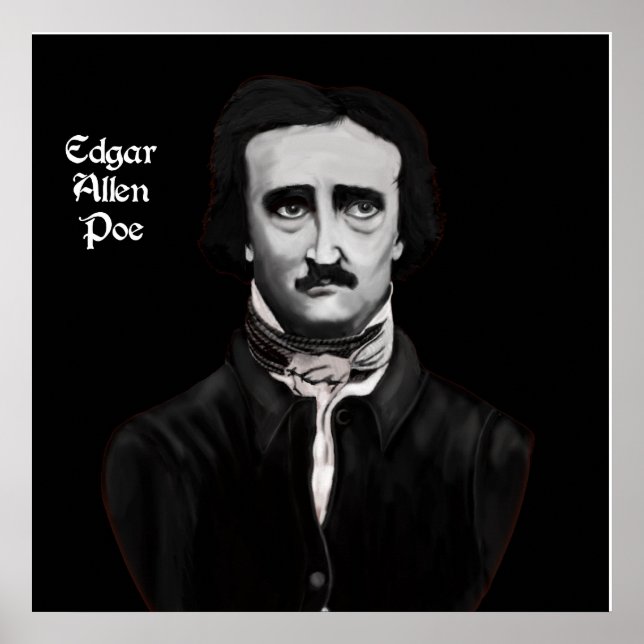 Edgar Allan Poe On Canvas Poster (Front)
