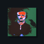 Edgar Allan Poe Pop Art Portrait Canvas Print<br><div class="desc">Edgar Allan Poe was an American writer.He is best known for his  short stories,  particularly his tales of mystery and the macabre.</div>