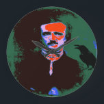 Edgar Allan Poe Pop Art Portrait Large Clock<br><div class="desc">Edgar Allan Poe was an American writer.He is best known for his  short stories,  particularly his tales of mystery and the macabre.</div>
