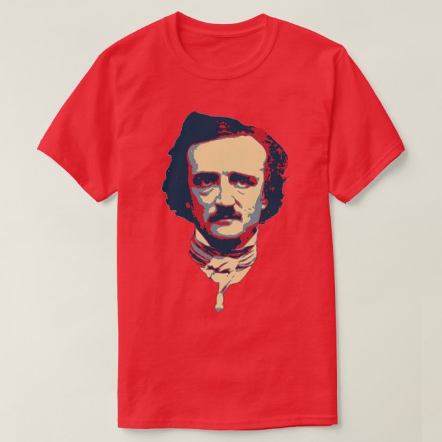 Edgar Allan Poe Pop Art  T-Shirt (Design Front)