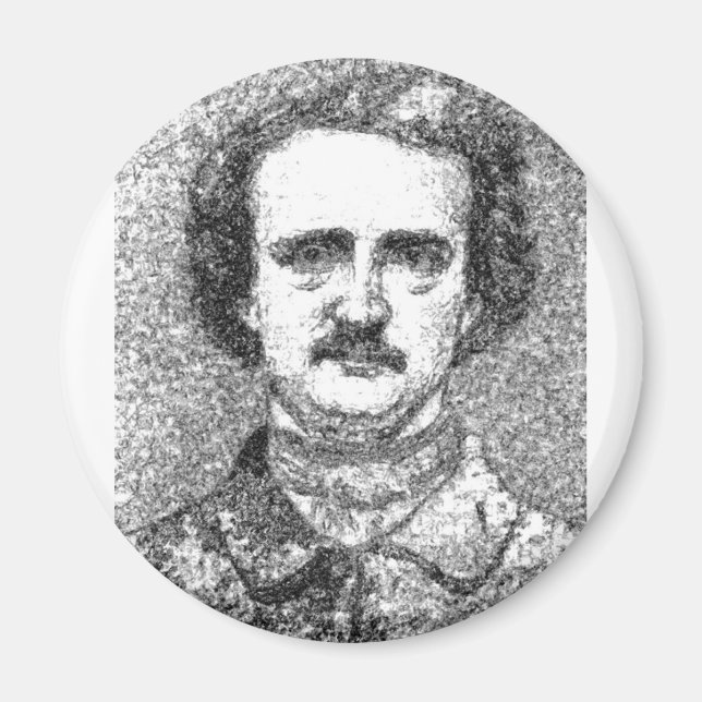 Edgar Allan Poe Portrait Magnet (Front)