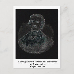 Edgar Allan Poe Postcard