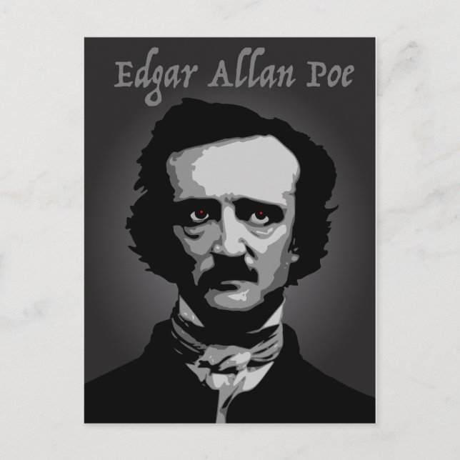 Edgar Allan Poe Postcard (Front)