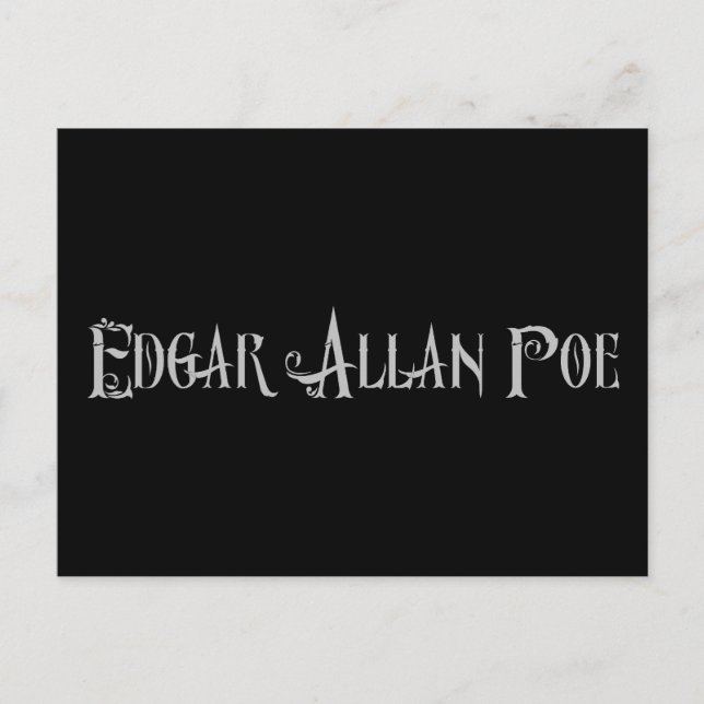 Edgar Allan Poe Postcard (Front)