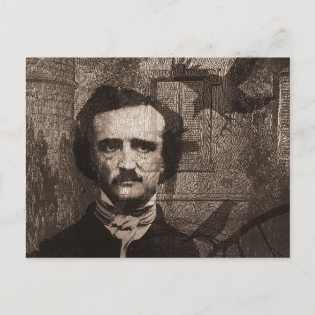 Edgar Allan Poe Postcard (Front)