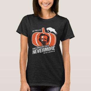 Edgar Allan Poe Raven on a Pumpkin Halloween 2020 T-Shirt