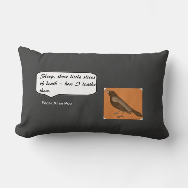 Edgar Allan Poe Sleep Pillow (Front)