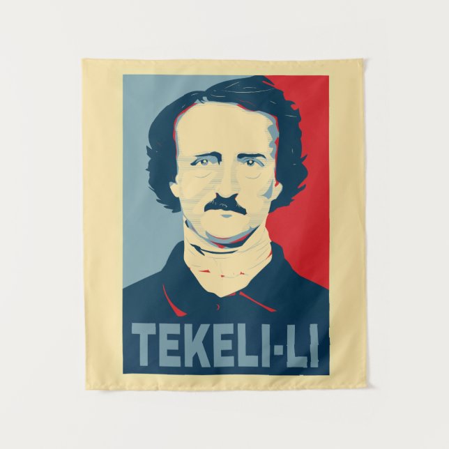 Edgar Allan Poe TEKELI-LI Hope Style Tapestry (Front)