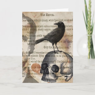 Edgar Allan Poe The Raven Greeting Card