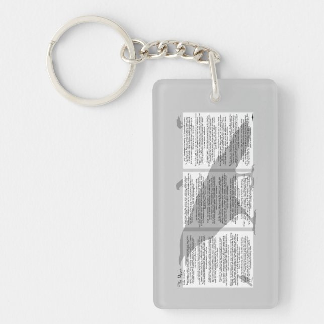 Edgar Allan Poe The Raven Key Ring (Front)