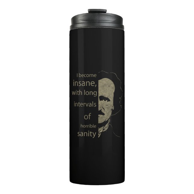 Edgar Allan Poe Thermal Tumbler (Front)