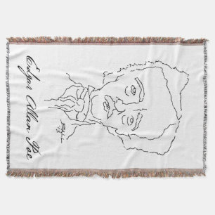 Edgar Allan Poe Throw Blanket