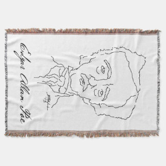 Edgar Allan Poe Throw Blanket