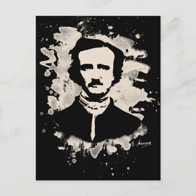 Edgar Allan Poe Tribute Postcard (Front)
